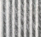 Chenille Flauschvorhang 56 x 205 cm grau/weiß