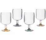 Weinglas-Set 4-teilig bunt