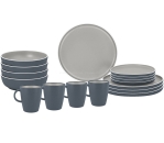 Geschirrset Lunchbox Trilogy Grey, 16-teilig