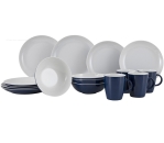 Geschirrset Solid Line 16-tlg. blau