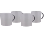 Henkelbecher Renew, 4-teilig, grau