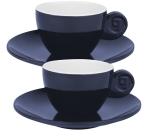 Espressoset Solid Line, blau