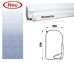 Omnistor-Markise 8000, 5,50 x 2,75m, Saphir-Blau