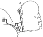 Adapter für VW California für Markisen Dometic PW 1100