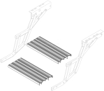 Trittbrett Thule Double Step 500, 2 Stück