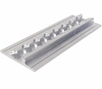 Zurrschiene extra breit, Silber