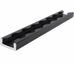Zurrschiene extra schmal, Schwarz