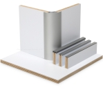 Pappelsperrholz HPL-Schichtstoff, Warmweiss matt