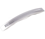 Schrankgriff oval mit Drucktaste