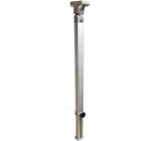 Klapptischfuss Silber, Höhe 555 - 765 mm, Gelenk oben