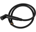 Duschset mit Absperrschieber, matt schwarz