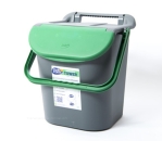 Stapelbarer Mülleimer, 30 Liter, schwarz/grün